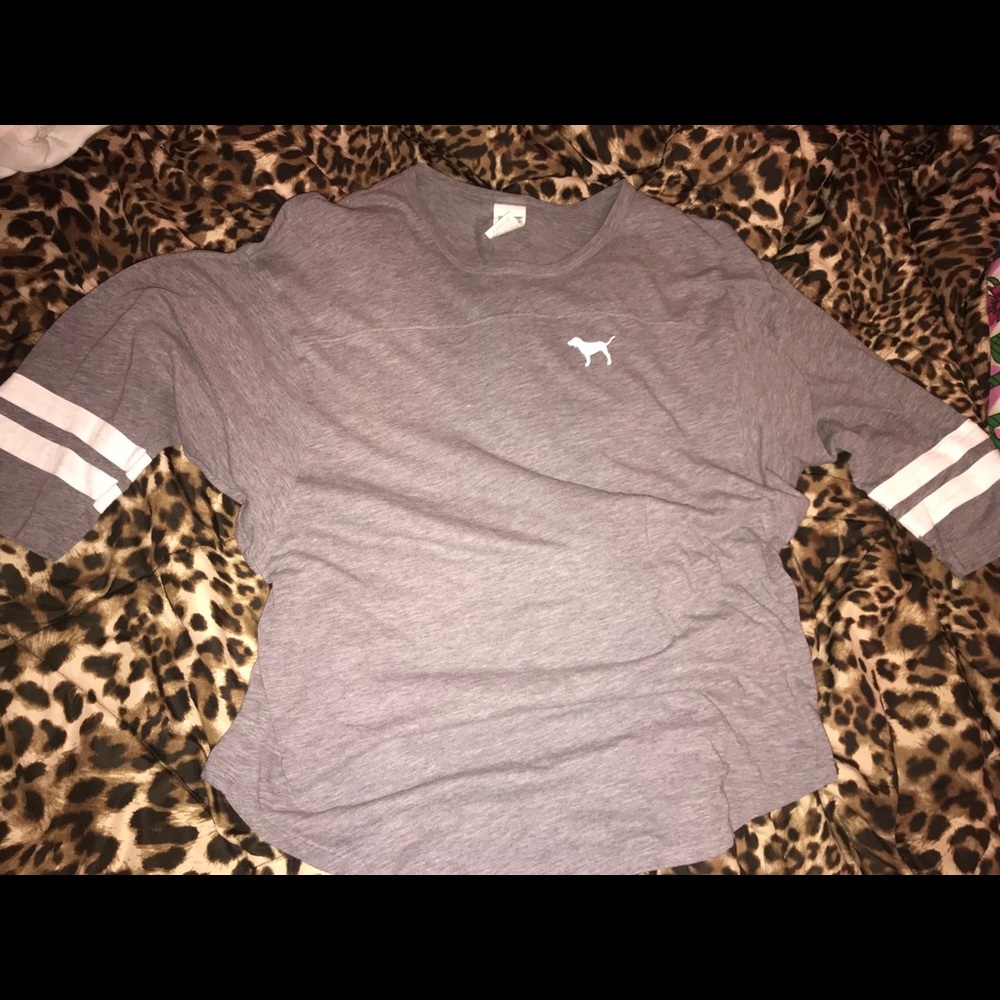 VS PINK Quarter Sleeve Tee